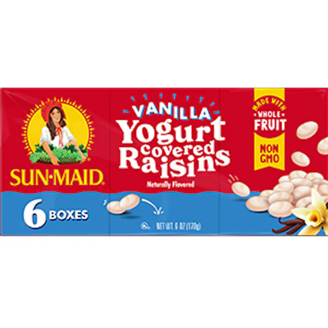 Sun-Maid Vanilla Yogurt Covered Raisins 6-Pack