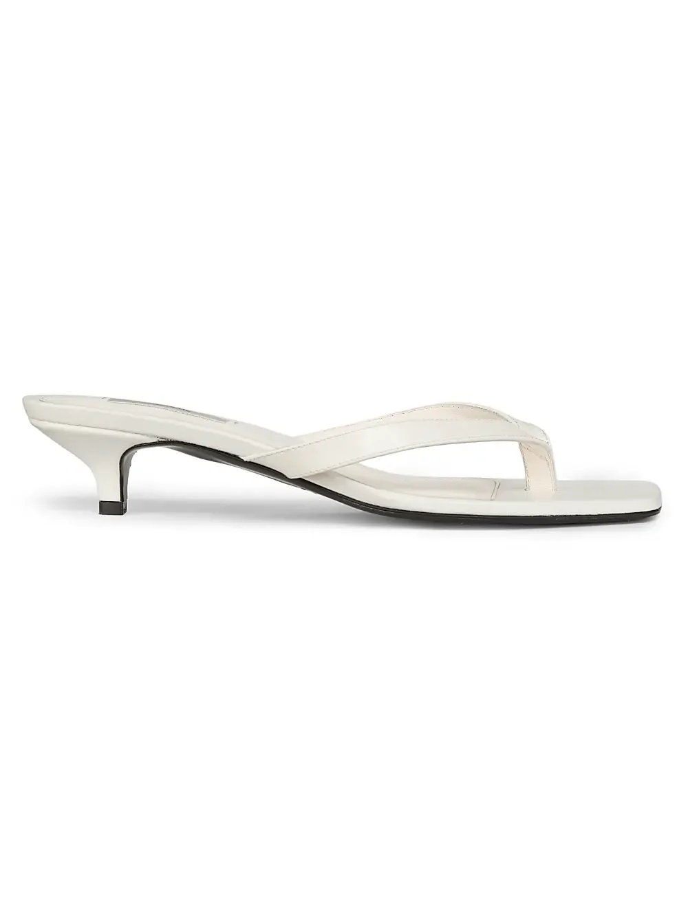 35MM Leather Kitten-Heel Sandals