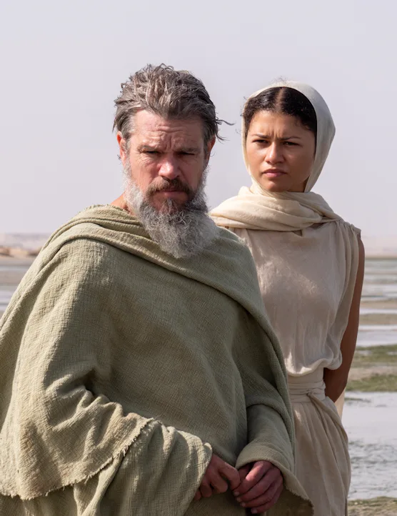 Matt Damon and Zendaya in 'The Odyssey.'