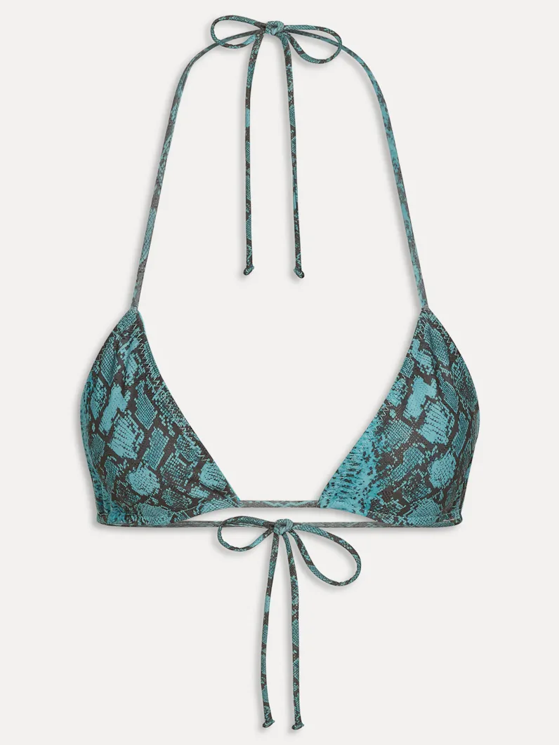 Nick Foil Triangle Bikini Top