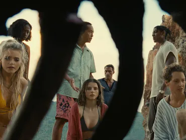 A view from the beach that makes you old in the film 'Old.'