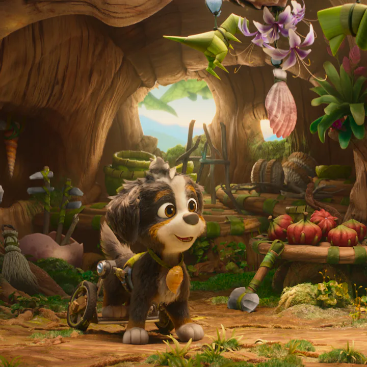 Hayden Chamberlen as “Rex" in PAW Patrol: The Dino Movie from Paramount PIctures and Spinmaster.