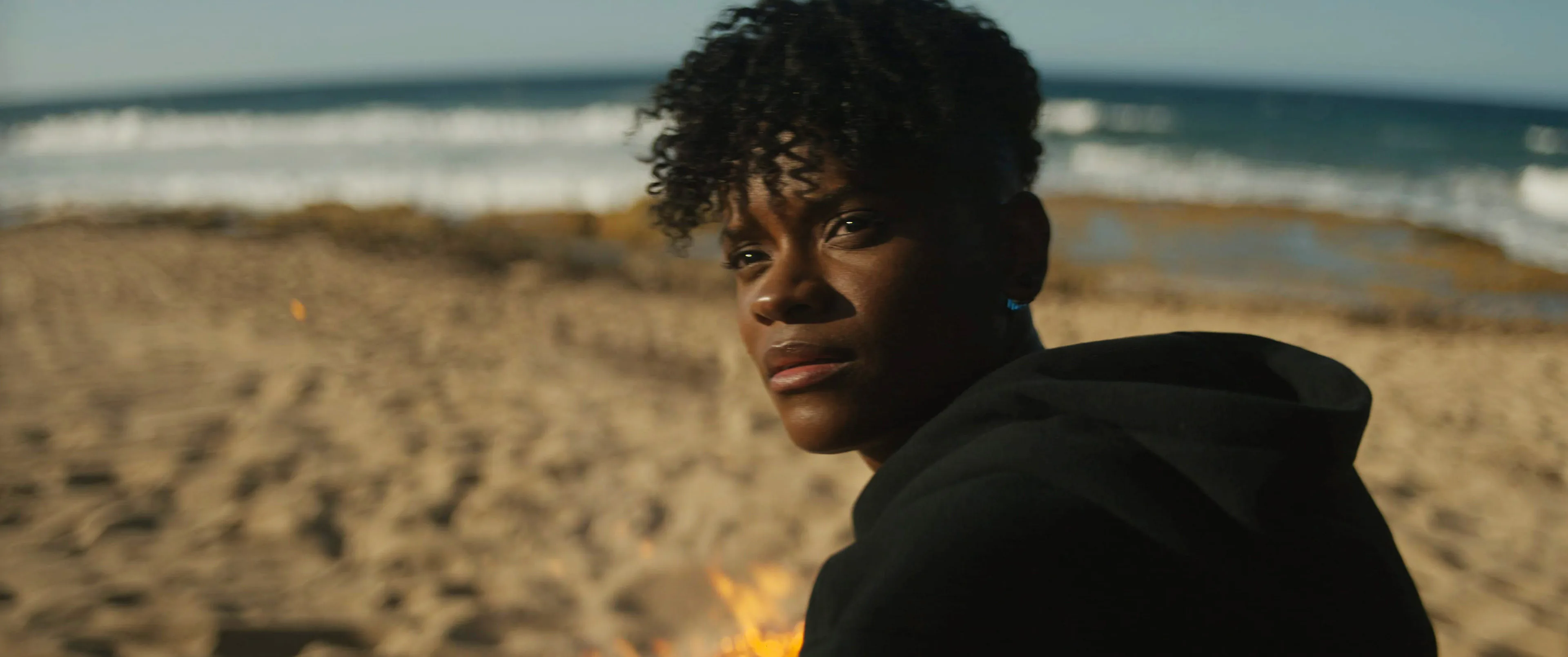Letitia Wright as Shuri/Black Panther in Black Panther: Wakanda Forever