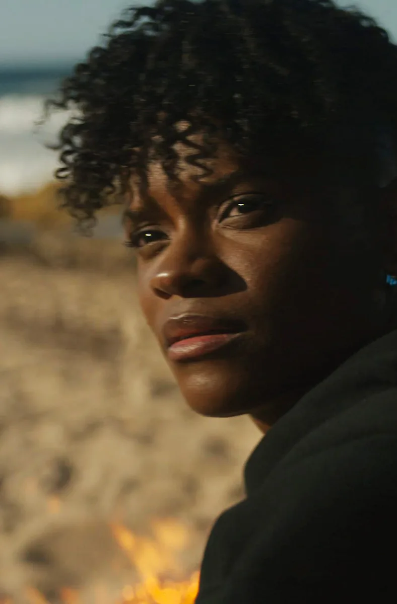 Letitia Wright as Shuri/Black Panther in Black Panther: Wakanda Forever