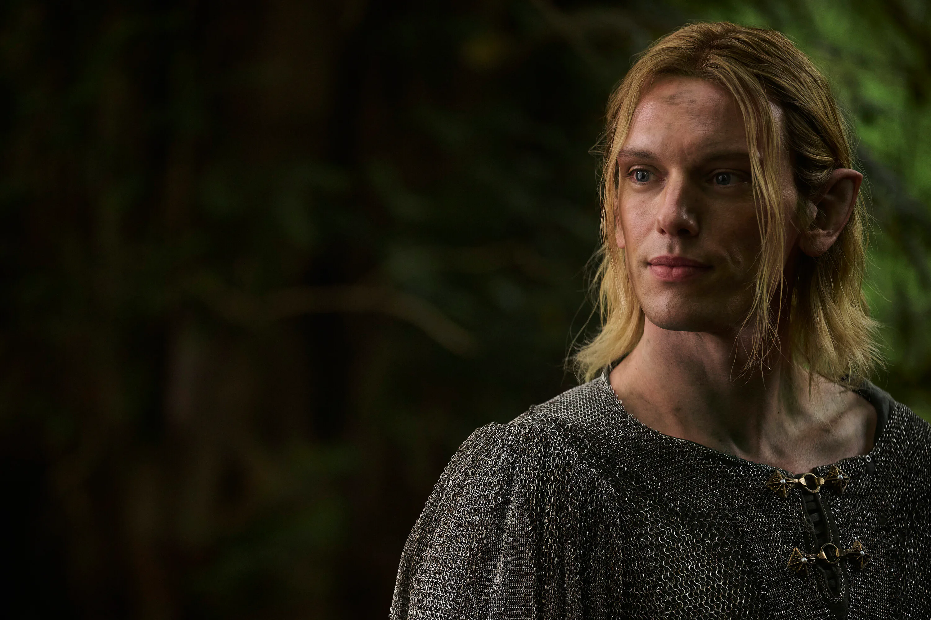 Jamie Campbell Bower as Celeborn in The Lord of the Rings: The Rings of Power