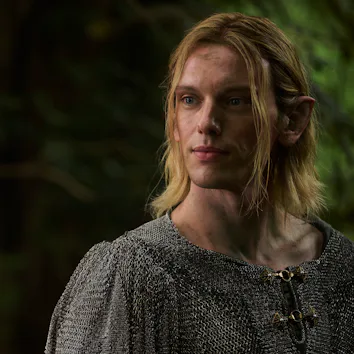 Jamie Campbell Bower as Celeborn in The Lord of the Rings: The Rings of Power