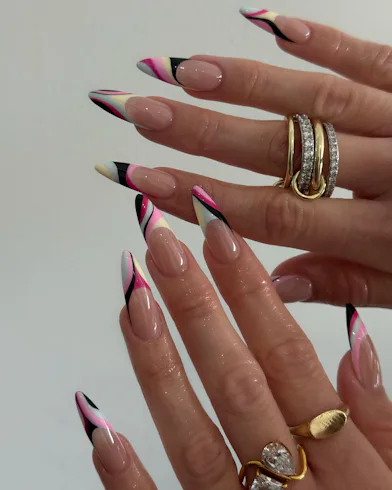 The Pucci nail trend is dopamine dressing for your fingertips.