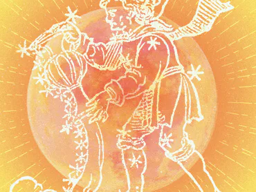 aquarius full moon photo illustration