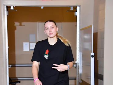 Paige Bueckers' tunnel walk.
