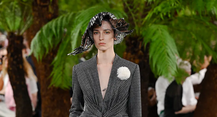 Model on the runway at the Dior fashion show as part of Paris Haute Couture Fall/Winter 2026 held at...