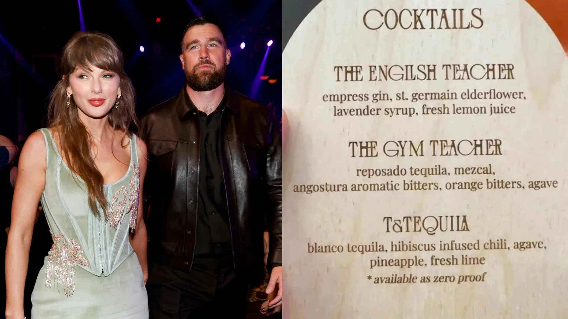 Taylor Swift & Travis Kelce's Wedding Cocktail Menu, Revealed