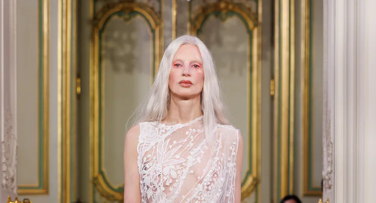 a look from standing ground fall 2026 couture debut show in paris
