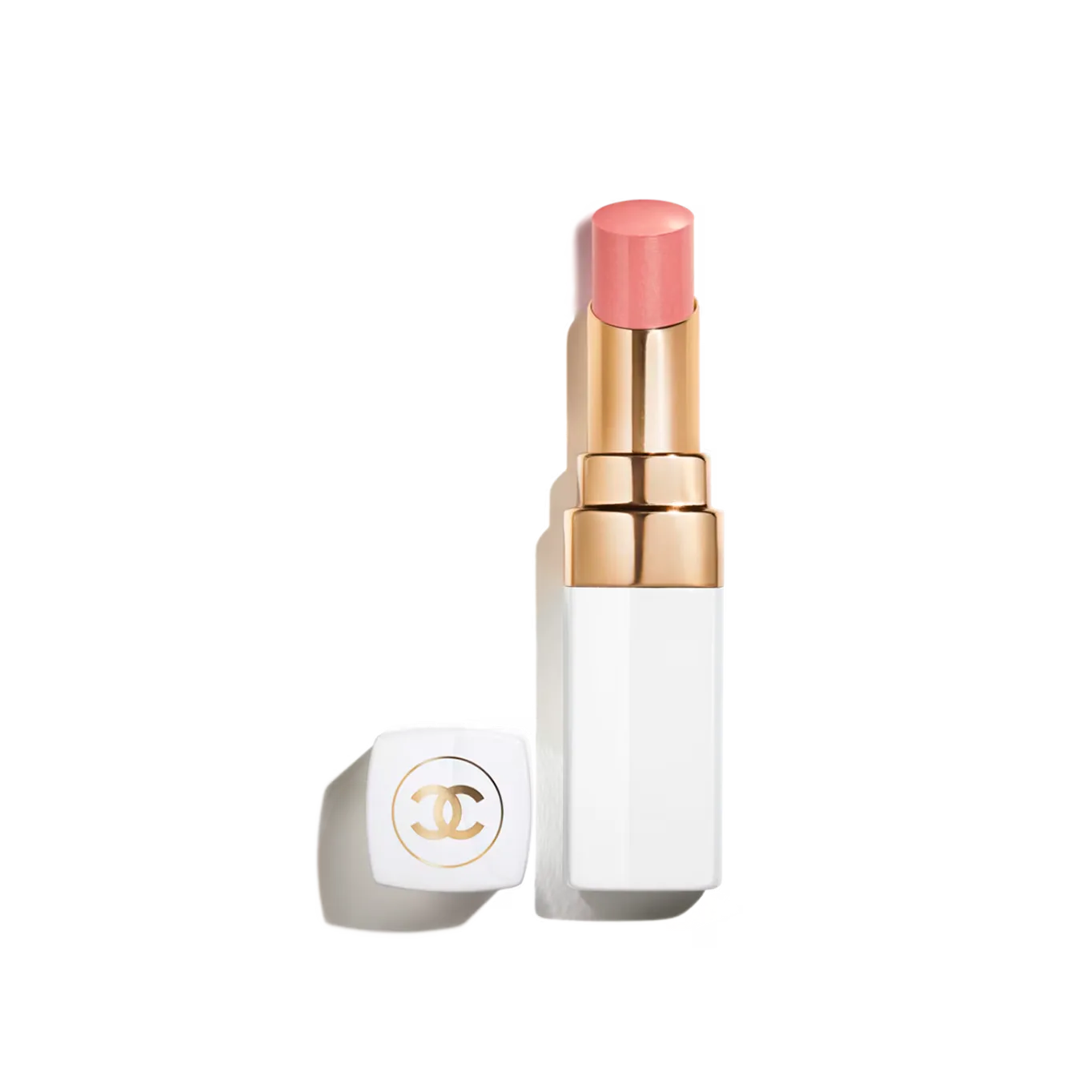 Rouge Coco Baume Satin Hydrating Beautifying Tinted Lip Balm in Pink Delight