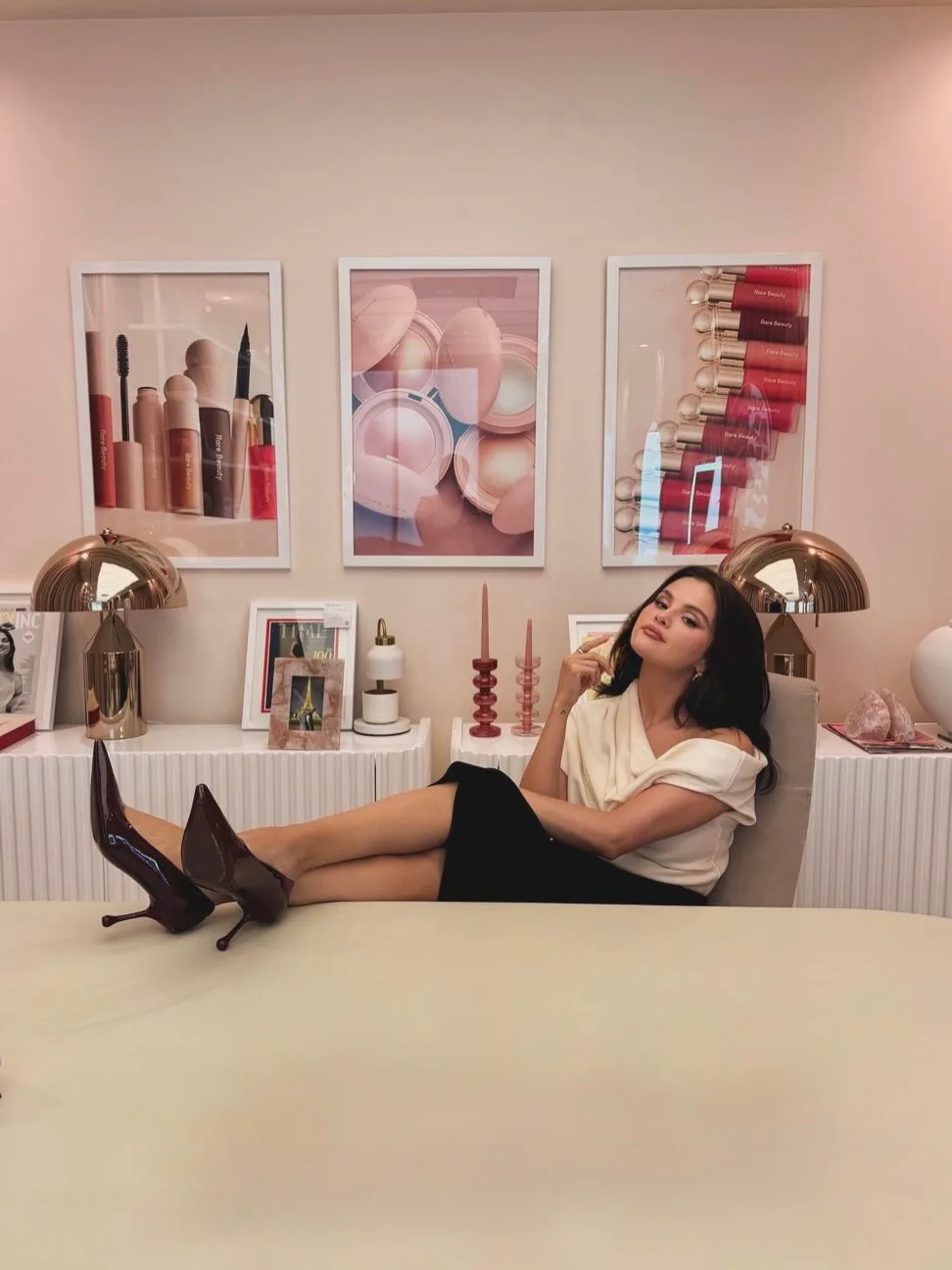 Rare Beauty is putting together a pop-up in Los Angels and Madrid inspired by Selena Gomez's office....