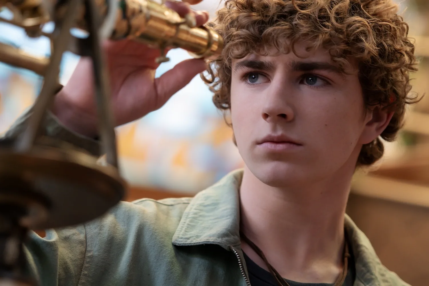 Walker Scobell as Percy Jackson in Percy Jackson and the Olympians