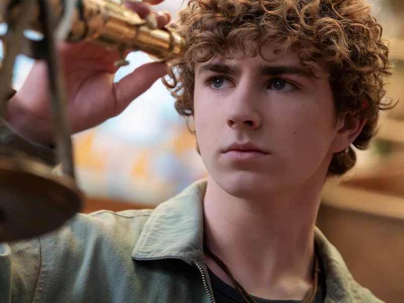 Walker Scobell as Percy Jackson in Percy Jackson and the Olympians