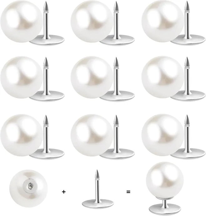 ZLMCUJE No Sew Pearl Buttons (10-Pack)