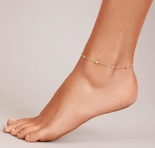 PAVOI 14K Gold Plated Anklet