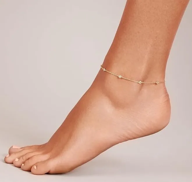 PAVOI 14K Gold Plated Anklet