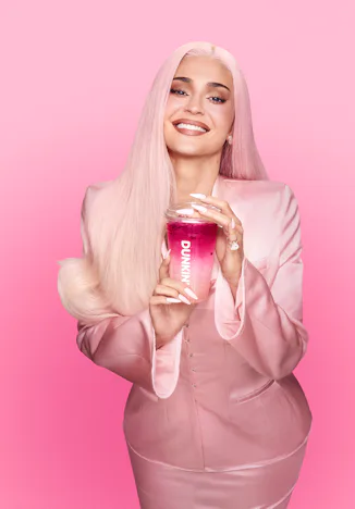 I tried the King Kylie Collection at Dunkin' with pink summer drinks.