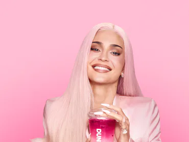 I tried the King Kylie Collection at Dunkin' with pink summer drinks.