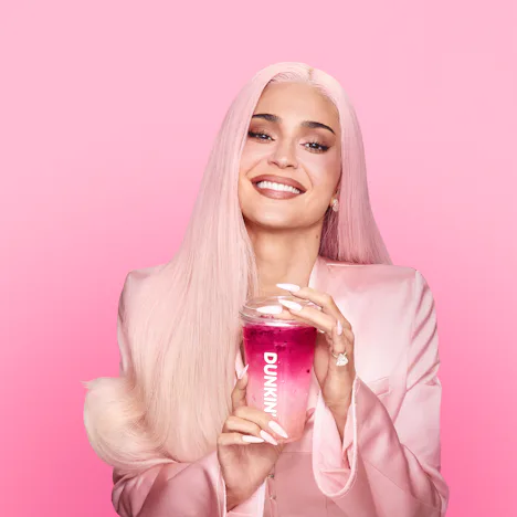 I tried the King Kylie Collection at Dunkin' with pink summer drinks.