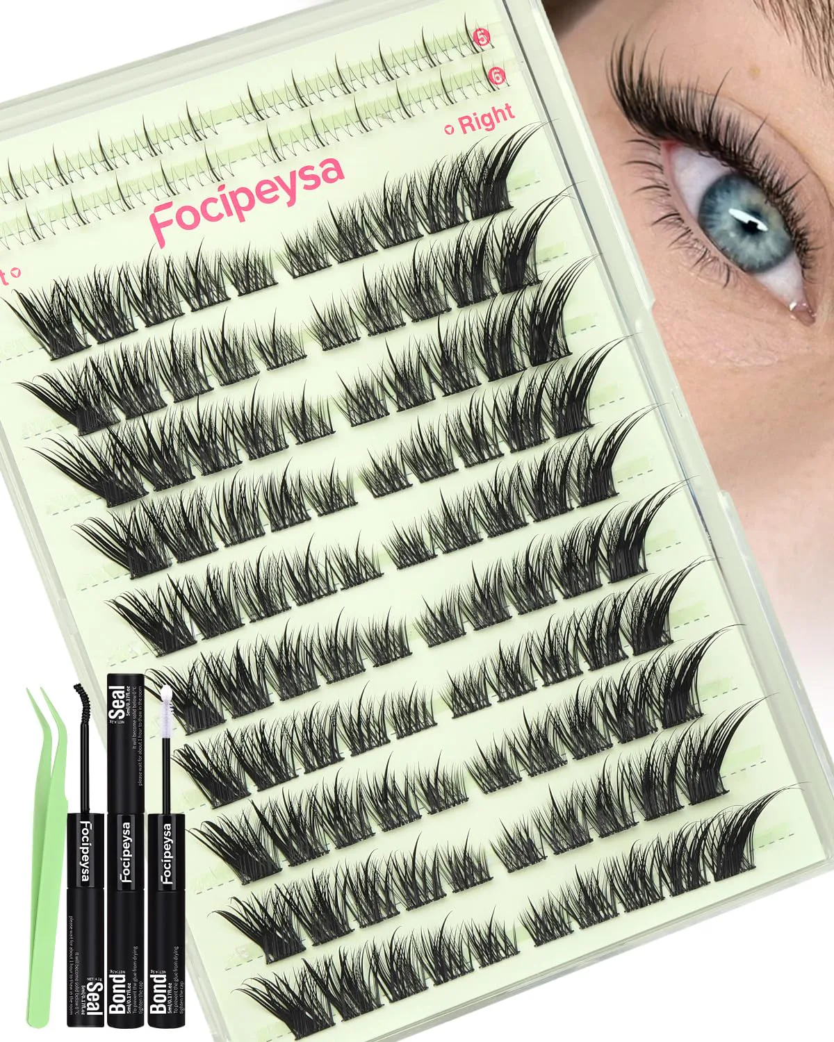  Focipeysa Fox Faux Eye Lash Kit