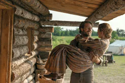 Charles and Caroline Ingalls in Little House on the Prairie. Photo via Netflix