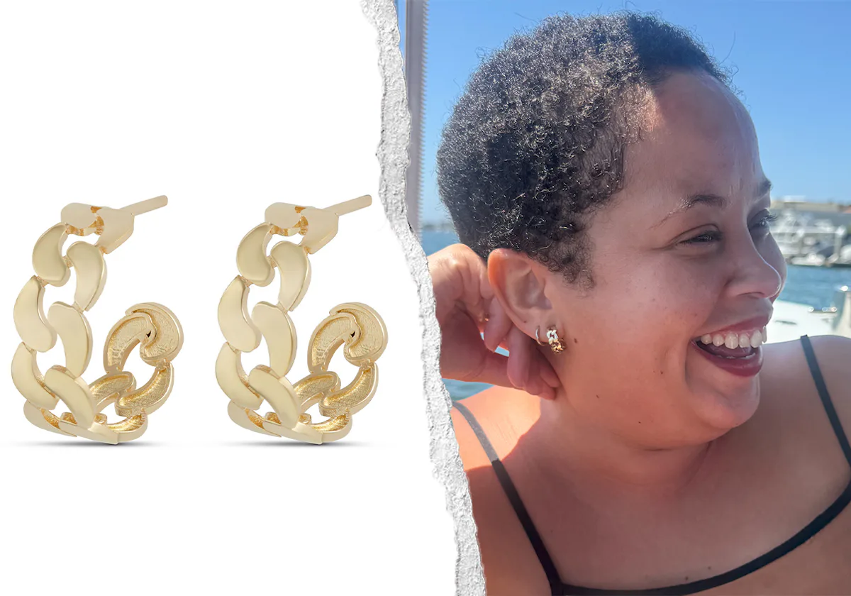I'm a Hoop Earring Fanatic—And These Luxe Huggies Check Every Box