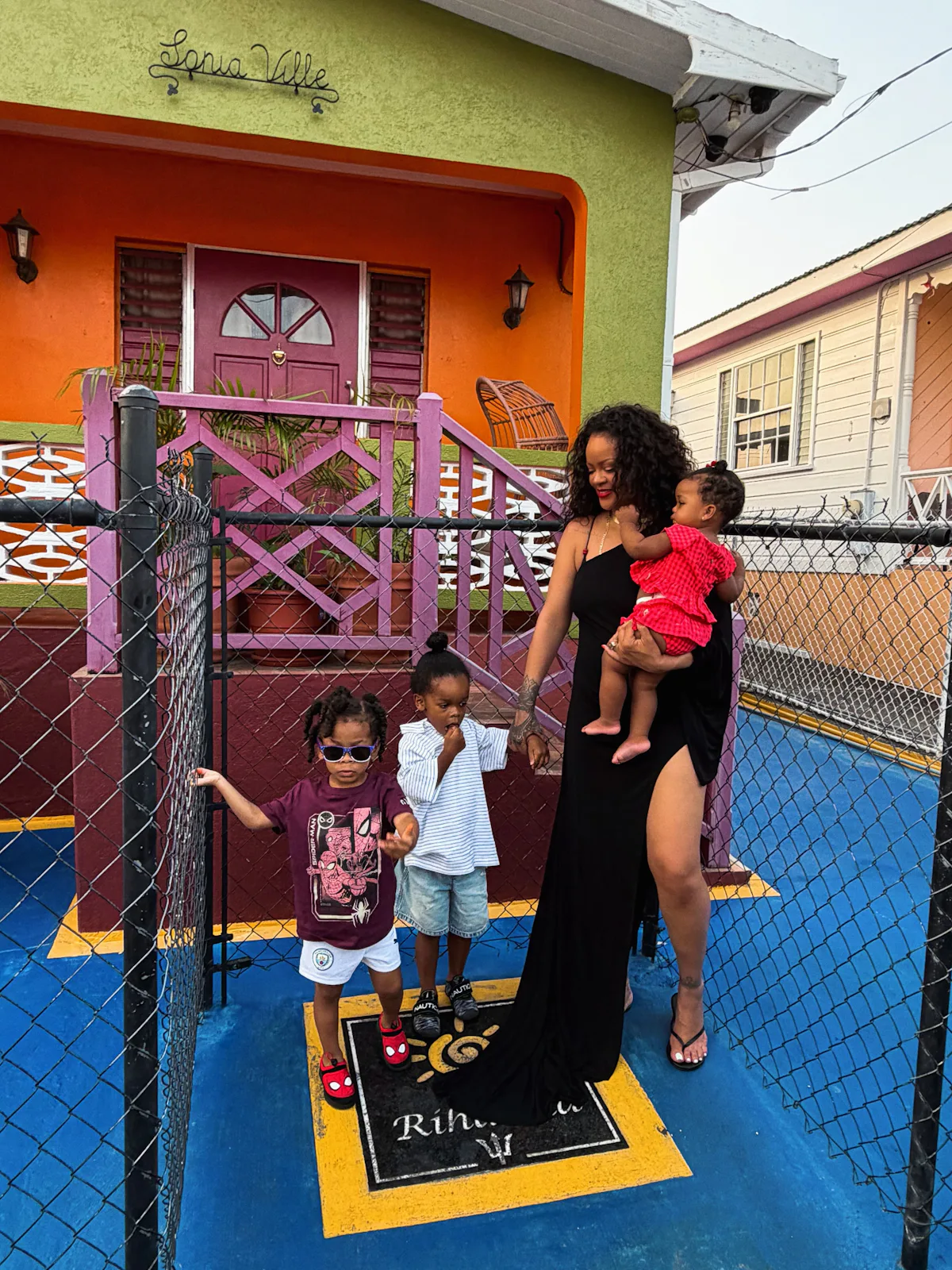 Rihanna and Her Kids Take Barbados in Style
