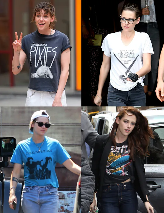 Kristen Stewart wearing tshirts