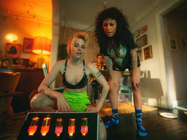 Kristen Stewart and Alia Shawkat in 'The Wrong Girls.'