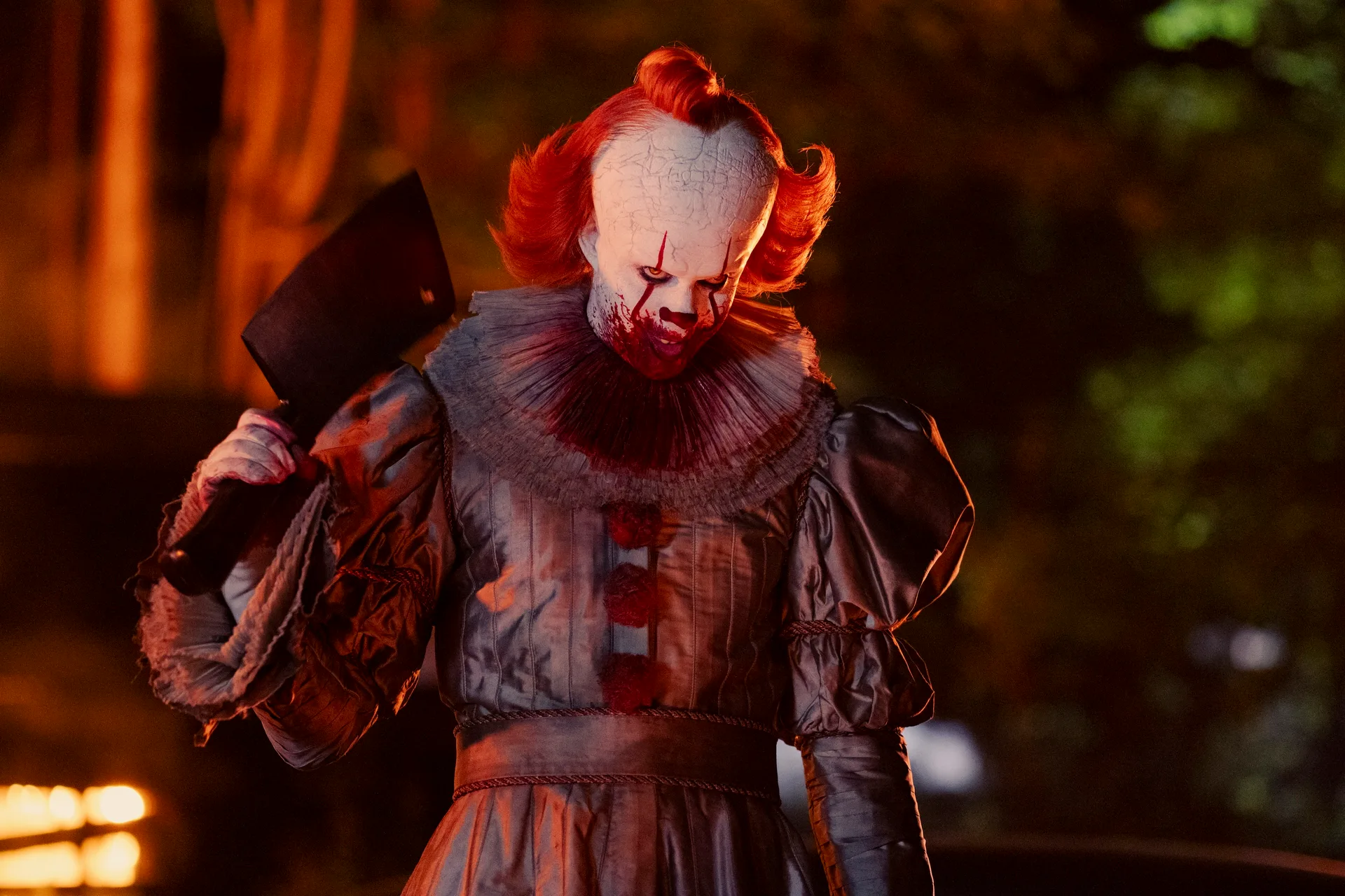 Bill Skarsgård as Pennywise in It: Welcome to Derry