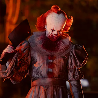 Bill Skarsgård as Pennywise in It: Welcome to Derry