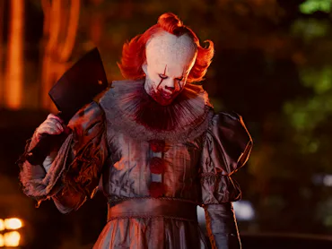 Bill Skarsgård as Pennywise in It: Welcome to Derry