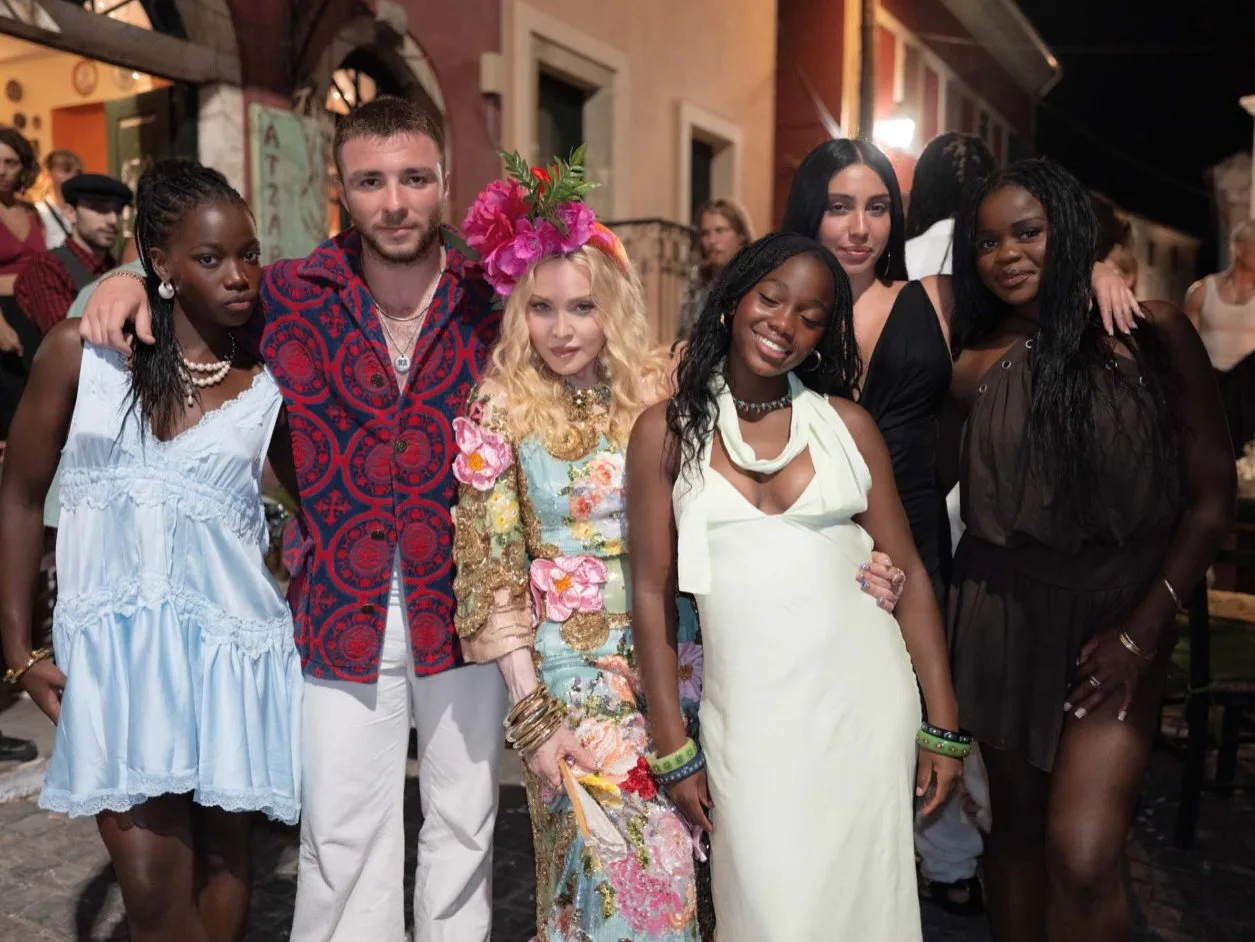 Madonna's birthday celebrations in Greece. 