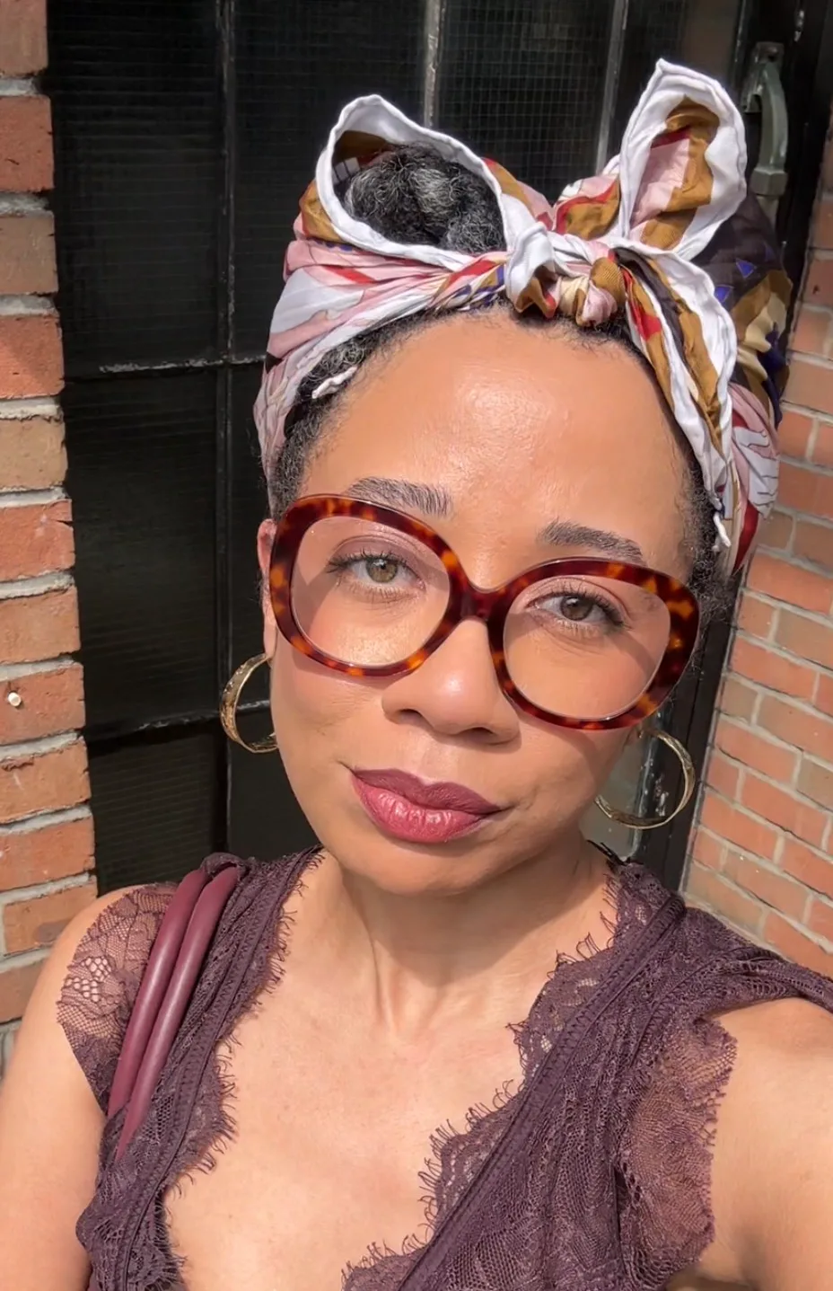 Eden Stuart in close up, wearing the new Fenty Pro Filt'r foundation 
