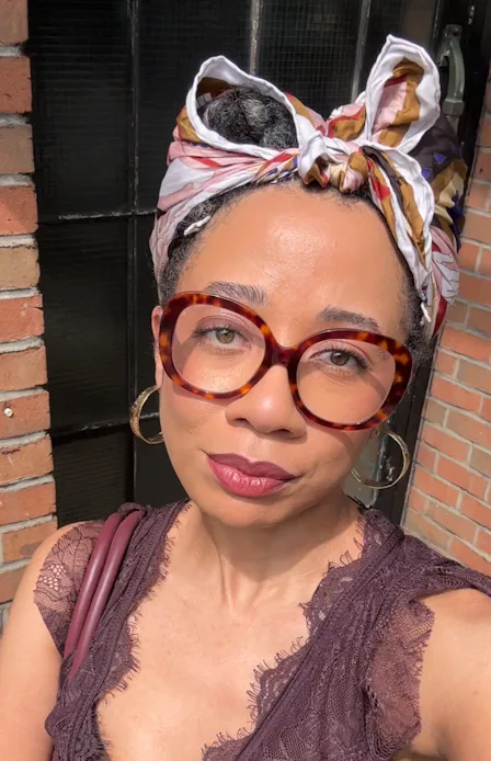 Eden Stuart in close up, wearing the new Fenty Pro Filt'r foundation
