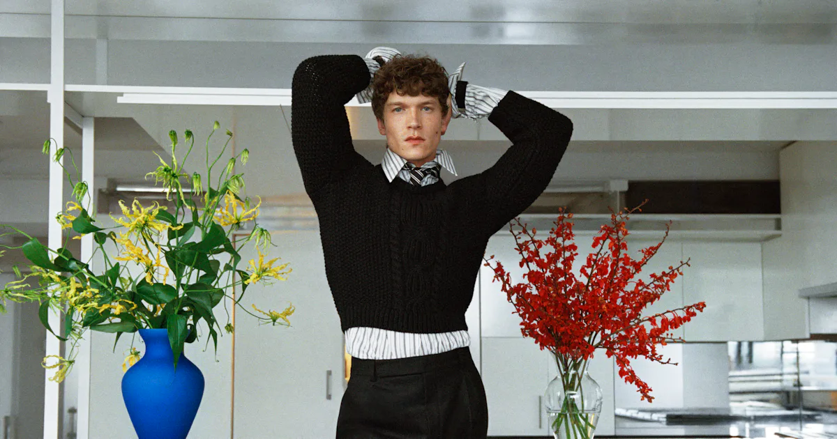 Connor Storrie & His Million-Dollar Curls Are Saint Laurent Campaign Stars