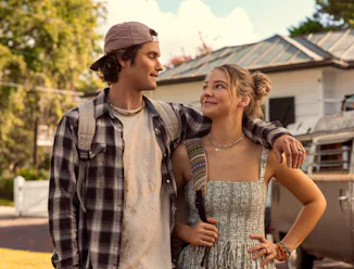 Chase Stokes and Madelyn Cline detailed filming an 'Outer Banks' wedding as exes.