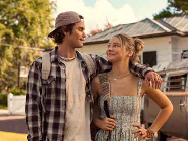 Chase Stokes and Madelyn Cline detailed filming an 'Outer Banks' wedding as exes.