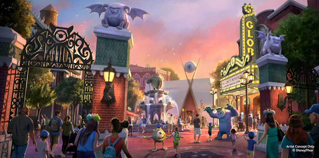 Artist's rendering of Monstropolis, a Monsters, Inc. themed area opening in Disney's Hollywood Studi...