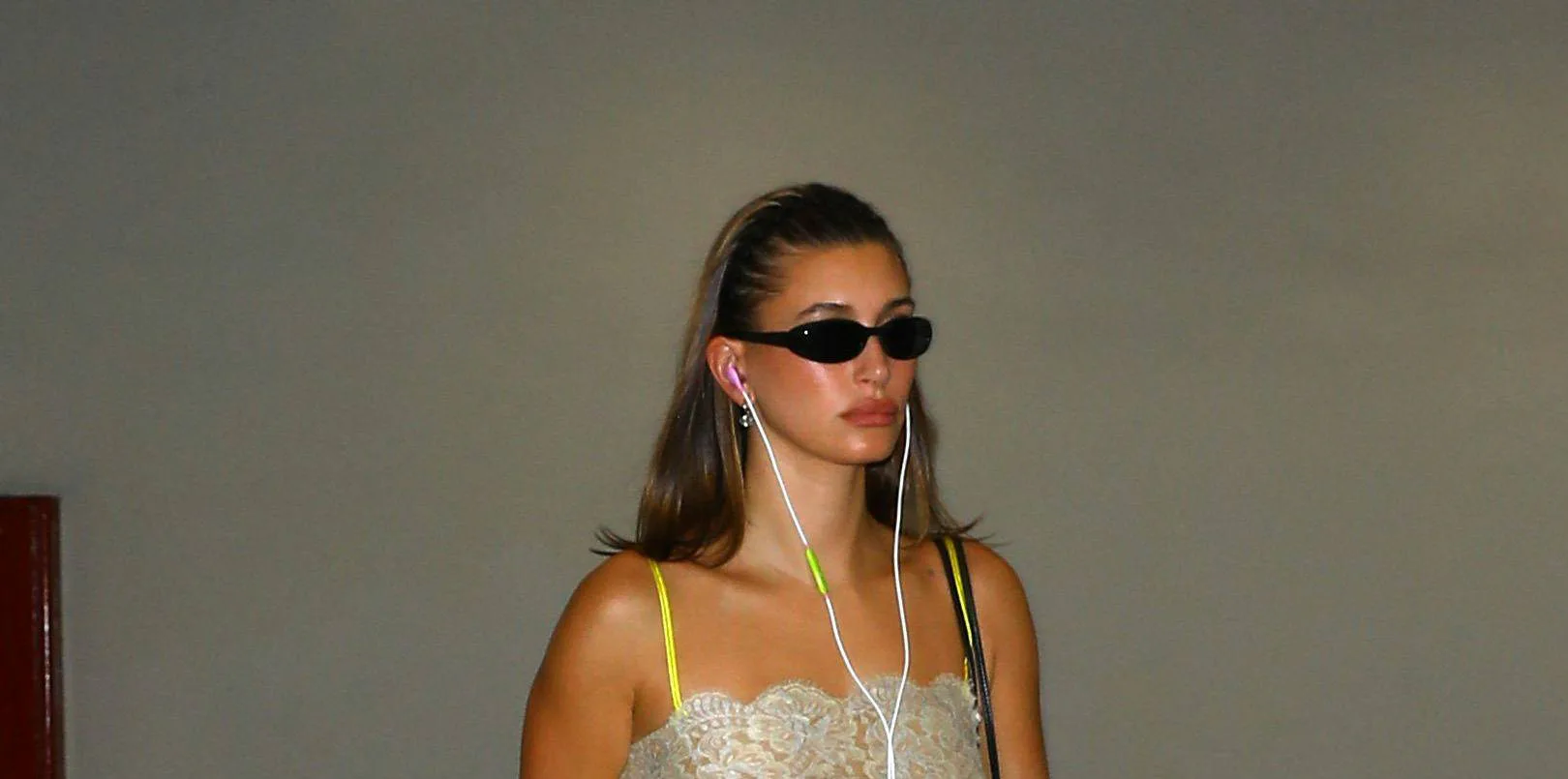 With a Vintage Cami, Hailey Bieber Declares a New Shade of Yellow Reigns Supreme