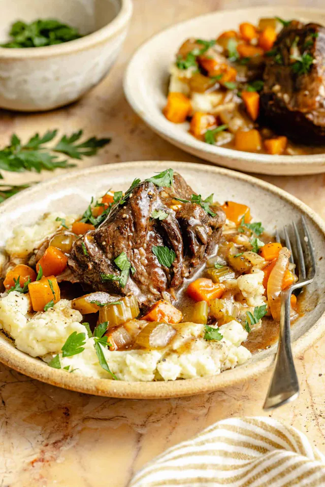 Cozy Slow Cooker Short Ribs, in a story about cozy fall dinners.