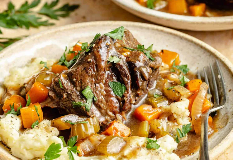 Cozy Slow Cooker Short Ribs, in a story about cozy fall dinners.
