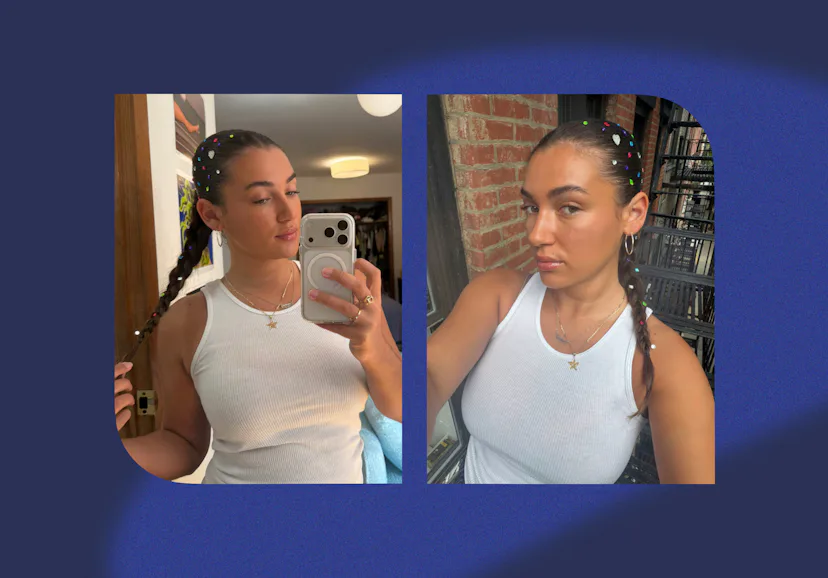 I tried the bedazzled hair trend and I'm low-key obsessed.