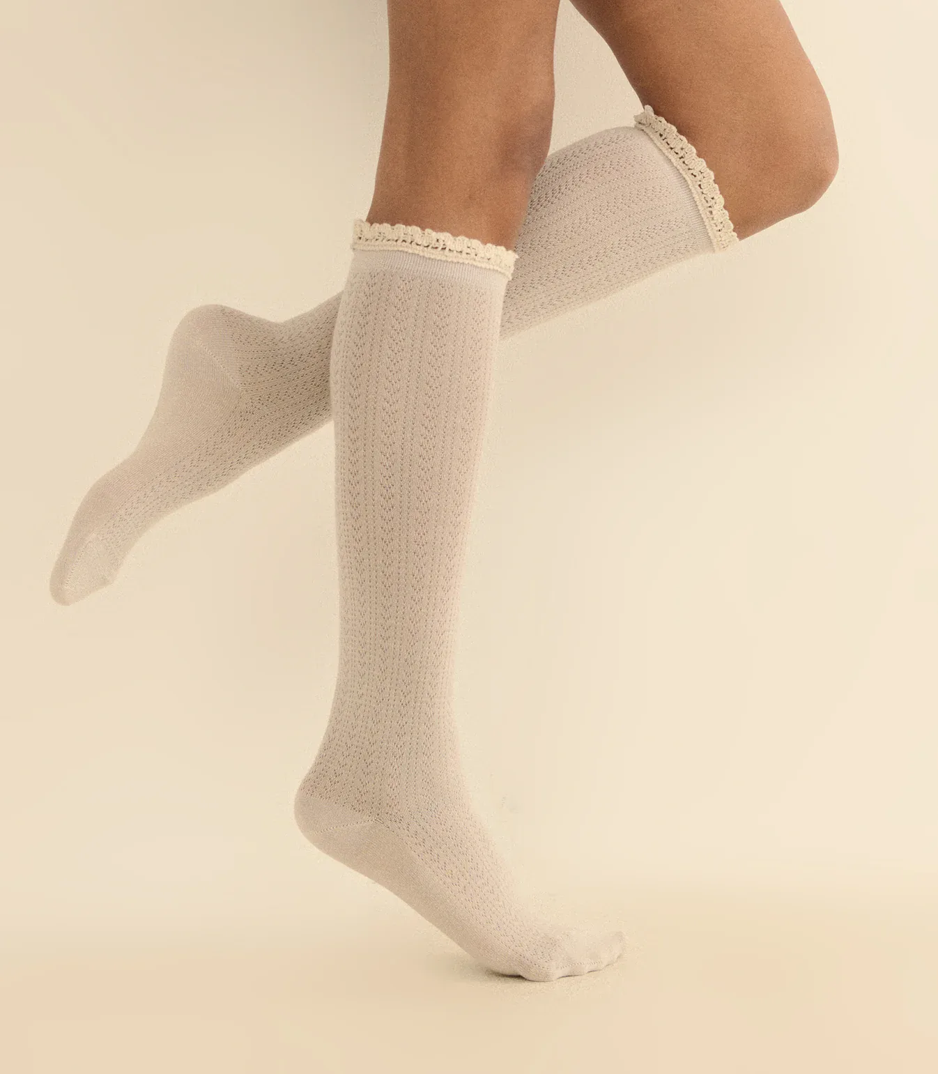 COLLÉGIEN POINTELLE KNEE HIGH SOCK