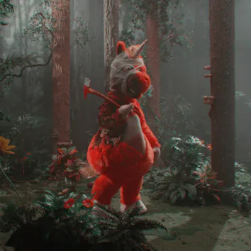 Buddy (voiced by Keegan-Michael Key) stalks the forest in Buddy
