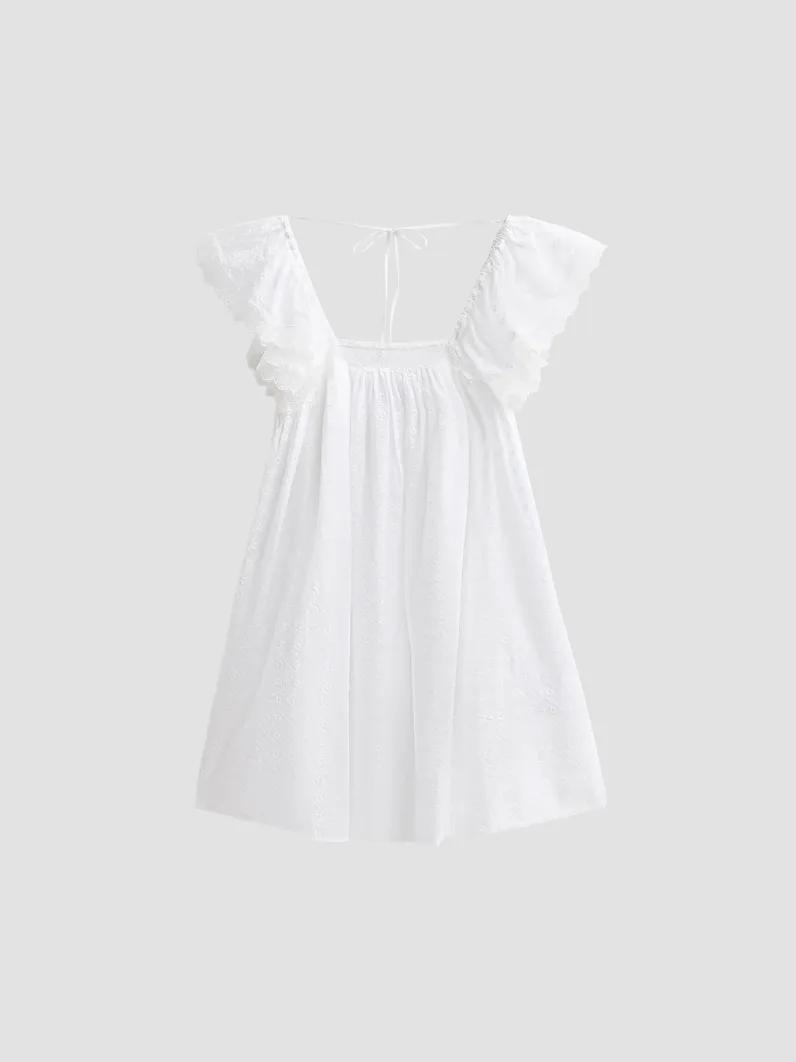 Broderie Anglaise Babydoll Dress