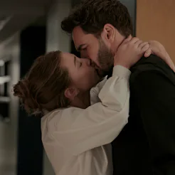 Olive and Adam in The Love Hypothesis. Photo via Prime Video